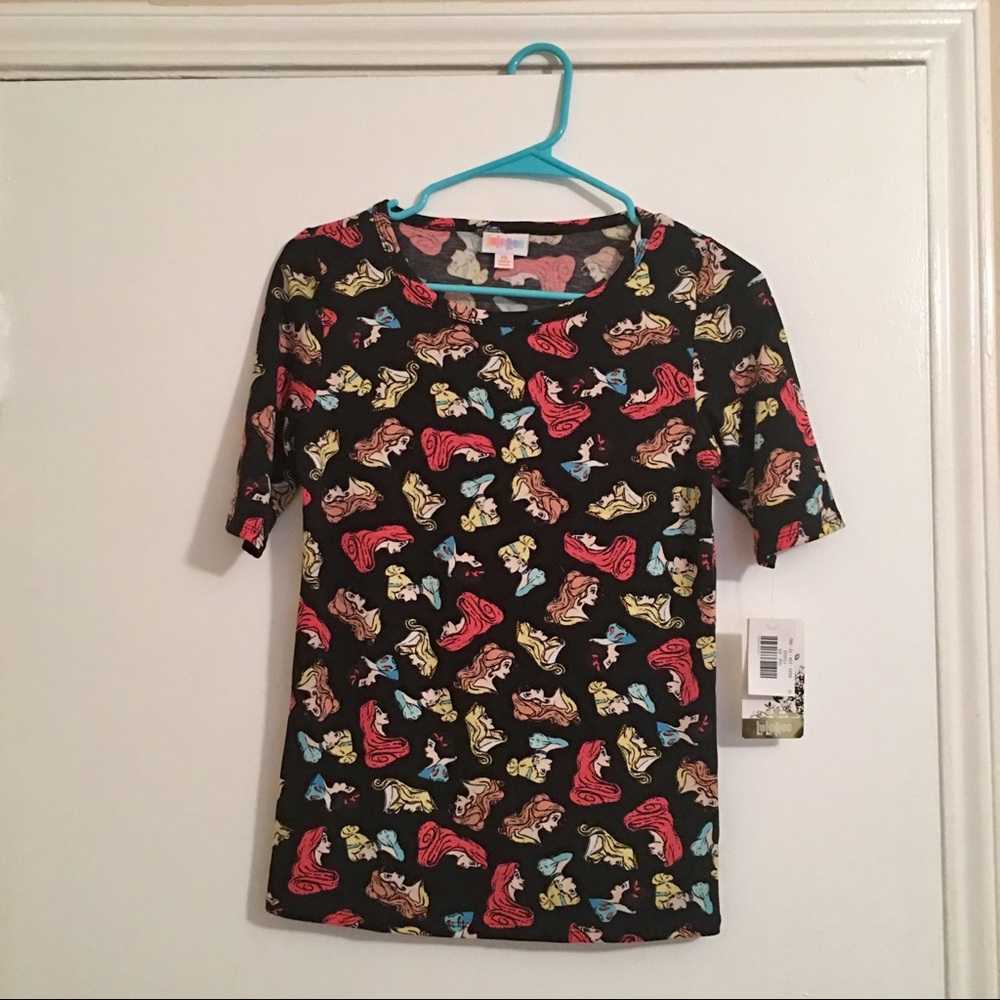 Lularoe Gigi Shirt Disney Princess XS